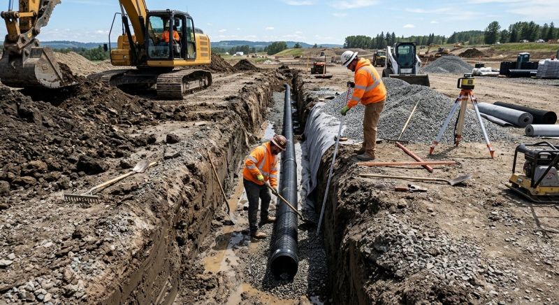Drainage Trench Installation in Salt Lake City, UT