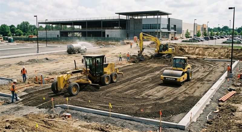 Parking Lot Excavation in Suwanee, GA