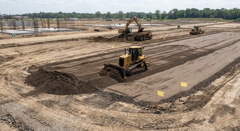 Parking Lot Excavation in Marietta, GA