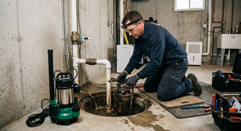 Sump Pump Installation in Warwick, RI