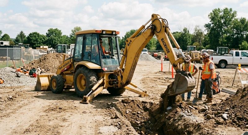 Backhoe Trenching in Houston, TX