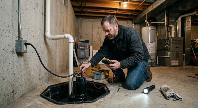 Basement Sump Pump Service in West Des Moines, IA