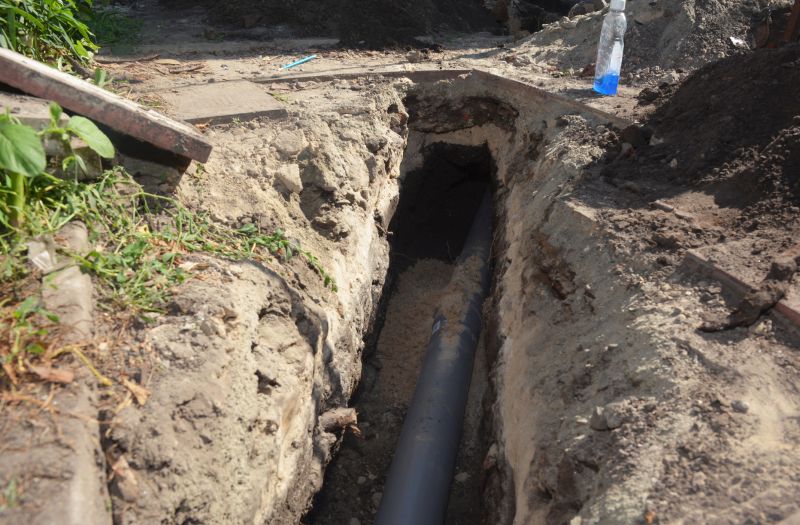 Downspout Trenching in Houston, TX