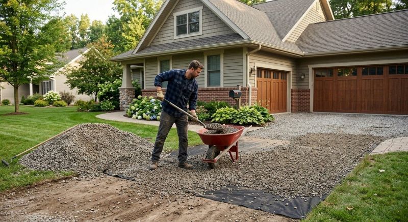 Gravel Spreading in Calvert County, MD