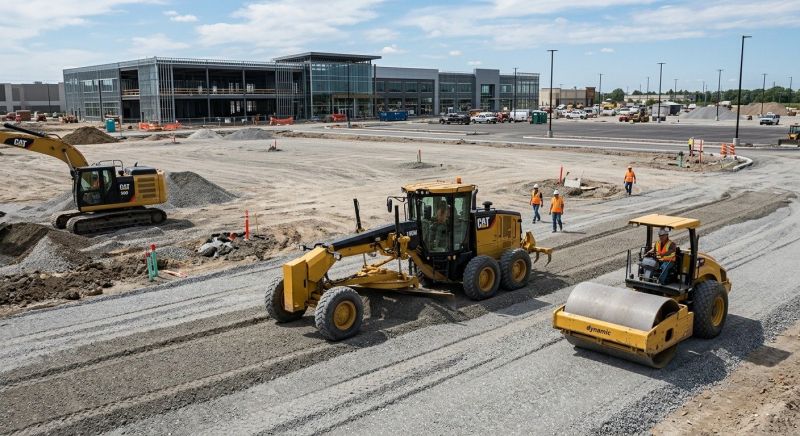 Parking Lot Excavation in Acworth, GA