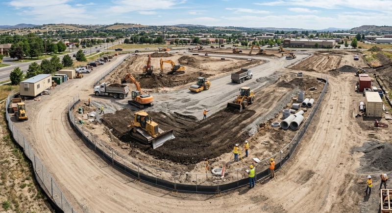 Parking Lot Site Preparation in Houston, TX