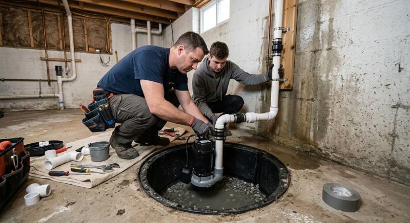 Sump Pump Installation in Framingham, MA