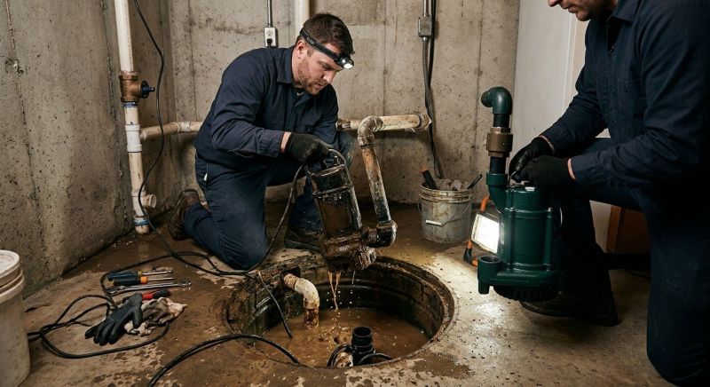 Sump Pump Installation in Framingham, MA